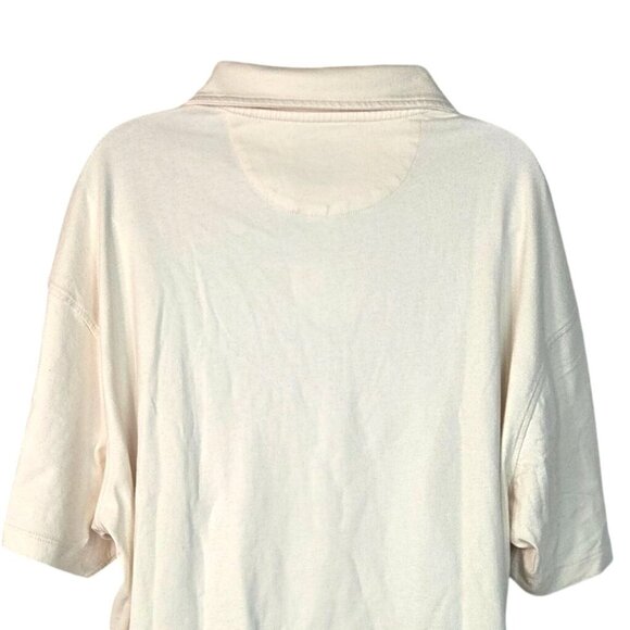 American Eagle Mens Relaxed Fit Pale Beige Polo Shirt XL NWT - Picture 4 of 8